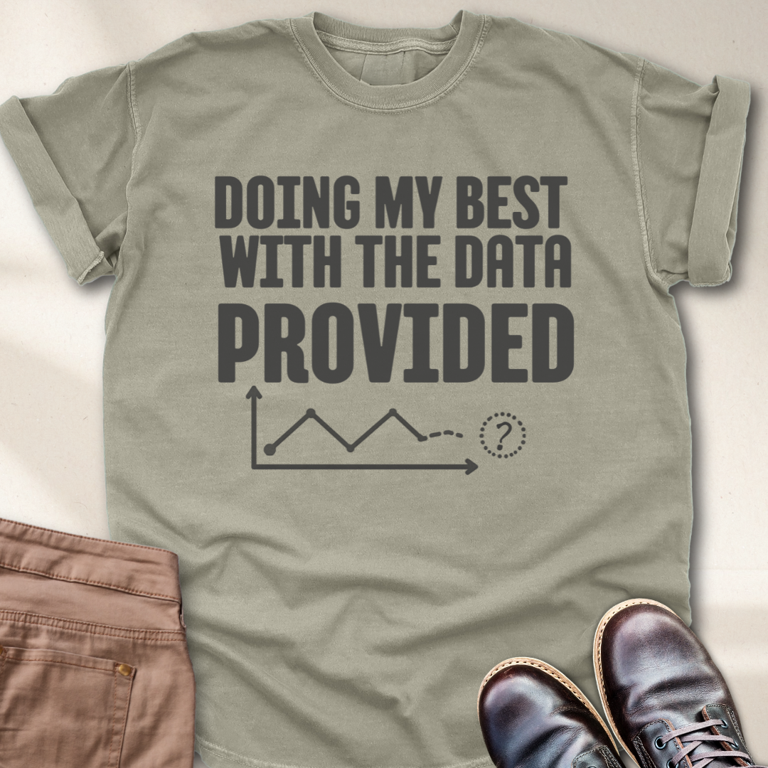 Doing My Best with Data Provided T-Shirt