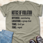 Violation Notice T-Shirt