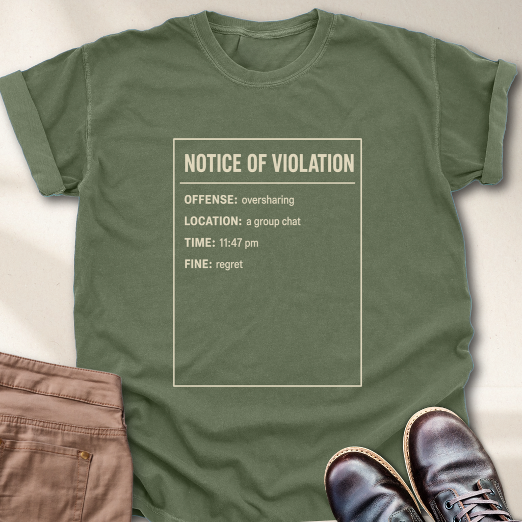 Notice of Violation T-Shirt