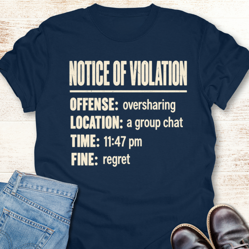 Violation Notice T-Shirt